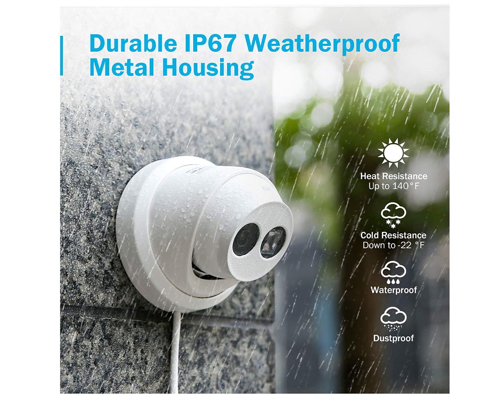 Ultra HD 4K Outdoor PoE CCTV Camera